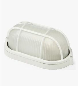 Lum. Sup. Tipo Tortuga Oval 60w Blanca Sica Blanco