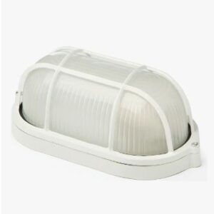 Lum. Sup. Tipo Tortuga Oval 60w Blanca Sica Blanco