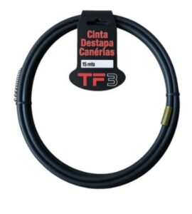 Cinta  Destapa Cañerías  Plástica 15mts Tf3.