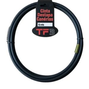 Cinta  Destapa Cañerías  Plástica 15mts Tf3.