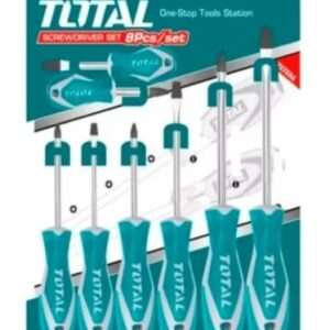 Set Juego De Destornilladores Industrial Imantado Total 8pzs