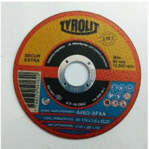 Disco Metal 114x16 Secur Tyrolit - Pack Por 5 Unidades