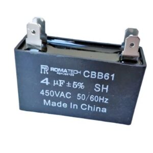 Capacitor Cuadrado De 4mf Cbb61 450vac  50/60hz
