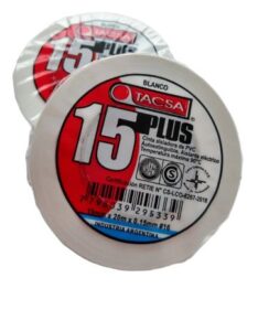 Cinta Aisladora Blanca Tacsa 19mmx20mx0.15mm