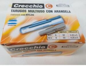 Tarugos Multiuso Con Arandela 6 Mm X 100u