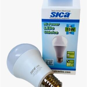 Lampara Led Sica Clasica 15w E27 Fria -pack X 5 Unidades