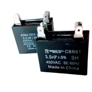 Capacitor Cuadrado De 3,5mf Cbb61 450vac  50/60hz