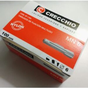 Tarugos De Fijación Multiuso  6 Mm X 100u