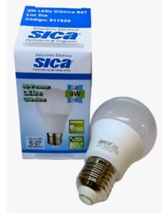 Lampara Led Sica Clasica 9w E27 Fria Pack 5 Unid