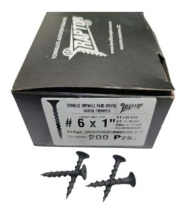 Tornillo Drywall Paso Grueso Cabeza Trompeta 6x1 X 200 Unid