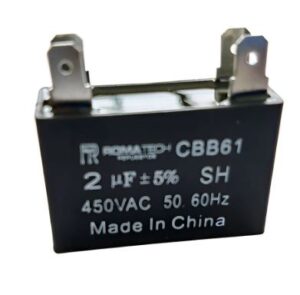 Capacitor Marcha Cuadrado De 2 Uf 450v 50/60hz