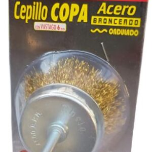 Cepillo Copa Acero C/vastago 75