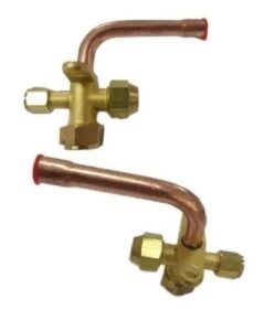 Robinete Válvula De Servicio 1/4 Curvo R410a Y R22a