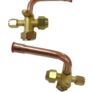 Robinete Válvula De Servicio 1/4 Curvo R410a Y R22a