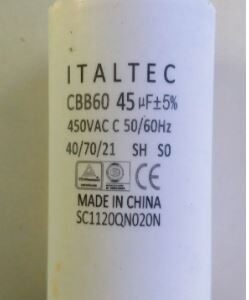 Capacitor 45 Mf X450v Cbb60 4pin