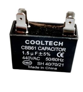 Capacitor Marcha Cuadrado De 1,5 Uf 440v 50/60hz