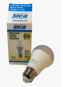 Lampara Led Sica Clasica 15w E27 Calida -pack X 5 Unidades