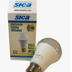 Lampara Led Sica Clasica 15w E27 Calida -pack X 5 Unidades