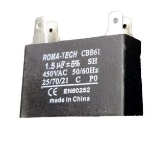 Capacitor Marcha Cuadrado De 1,5 Uf 450v 50/60hz