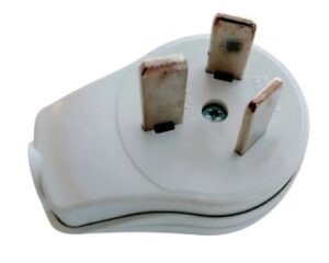 Ficha Enchufe Macho 10a Blanco