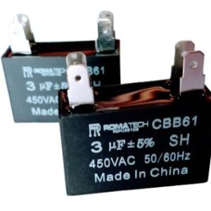 Capacitor Cuadrado De 3mf Cbb61 450vac  50/60hz