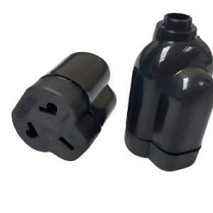 Ficha Enchufe Hembra 3 Patas Negra