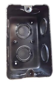 Caja De Embutir  Rectangular - Hierro Pack Por 10 Unidades