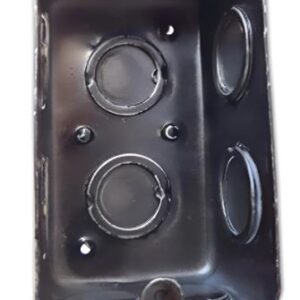 Caja De Embutir  Rectangular - Hierro Pack Por 10 Unidades