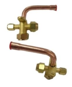 Robinete Válvula De Servicio 3/8 Curvo Para R22