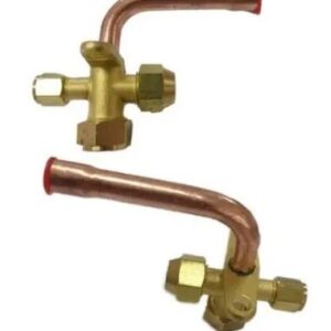 Robinete Válvula De Servicio 3/8 Curvo Para R22