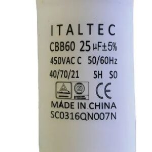 Capacitor 25 Mf X450v Cbb60 4pin