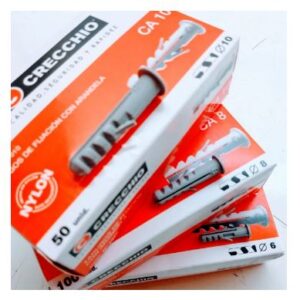 Tarugos De Fijación Con Arandela Nylon 10 Mm X 50u