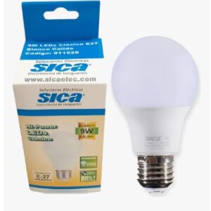 Lampara Led Sica Clasica 9w E27 Calida -pack X 5 Unidades