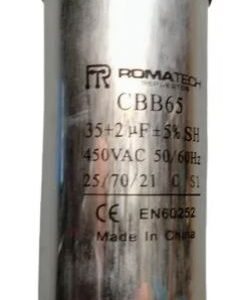 Capacitor Cbb65 35 + 2 Uf Marca Roma-tech -
