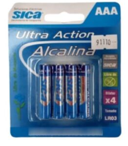 Pilas Sica Aaa - Blister 4 Unidades