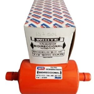 Filtro Deshidratador Bidireccional P/ Aire Acond. 1/2 Soldar