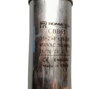Capacitor Cbb65 35 + 2 Uf Marca Roma-tech