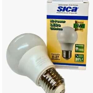 Lampara Led Sica Clasica 5w E27 Calida -pack X 5 Unidades