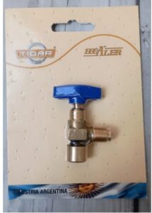 Llave De Carga Refrigerante Con Volante- Refrigeración