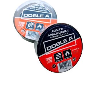 Cinta Aisladora 18mm X 10mts Doble A. Negro