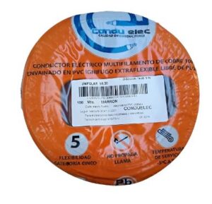 Cable Unipolar 1.5mm2 Marron Rollo 100 Mts