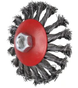 Cepillo Cónico Acero Templado Retorcido 100mm - Rhein