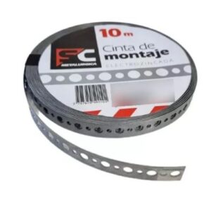 Cinta Montaje Electrozincada 10m Fleje 18mm