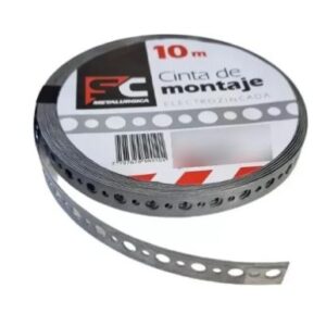 Cinta Montaje Electrozincada 10m Fleje 18mm
