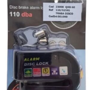 Traba Disco Alarma 110db Moto Bici Seguridad Candado