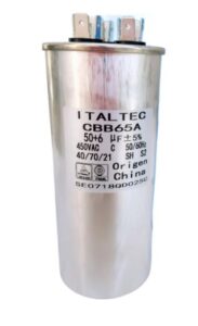 Capacitor 50+6 Mf X 450 Vac Cbb65