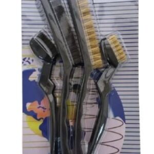 Cepillo De Metal Bronceado X4 Pcs En Blister